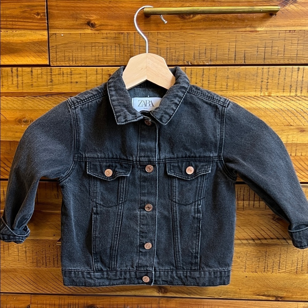 Zara Baby Dark Gray Denim Jacket